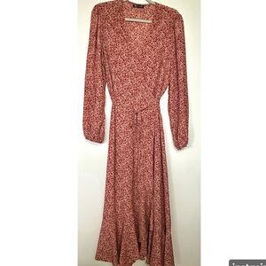 Long Sleeve Wrap Dress